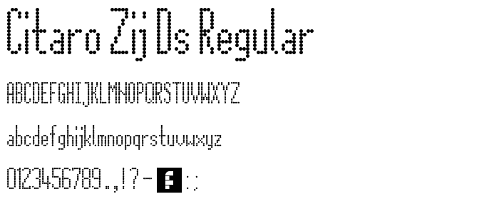 Citaro Zij DS Regular font